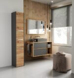 Słupek łazienkowy Sara S33 ANTRACYT DĄB ARTISAN - obrazek 4