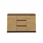 Komoda Malwa 2D3S/BA ANTRACYT DĄB ARTISAN - obrazek 5