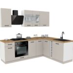 MEBLE KUCHENNE ZESTAW VARIO Z1 240x180CM KASZMIR BLAT DĄB EVOKE BEZ AGD