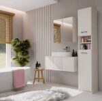 Szafka Łazienkowa Słupek 32 cm MARBELA 1.0 Regał Słupek 2 Drzwi KASZMIR BEŻ - obrazek 4