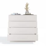 Komoda AMBER 4S Szafka 4 Szuflady Do Sypialni Salonu KASZMIR Beż - obrazek 7