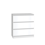 Komoda Malwa M3 BIAŁY POŁYSK