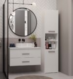 SZAFKA POD UMYWALKĘ NEL 80 ŁAZIENKOWA BIAŁA WISZĄCA 2 SZUFLADY - obrazek 6