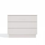 Komoda AMBER 3S Szafka 3 Szuflady Do Sypialni Salonu KASZMIR Beż - obrazek 7