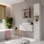 Szafka Łazienkowa Wisząca Z Lustrem Nad Umywalkę POLA 2DL 2 Drzwi KASZMIR - obrazek 4