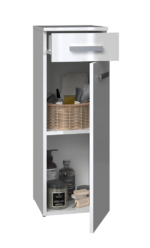 Słupek łazienkowy Nel V DS BIAŁY POŁYSK - obrazek 6