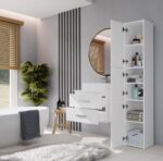 SZAFKA POD UMYWALKĘ NEL 60 ŁAZIENKOWA 2 SZUFLADY BIAŁA - obrazek 6