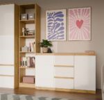 Komoda Malwa 2D3S DĄB ARTISAN BIEL - obrazek 3