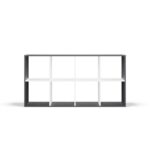 Regał Malax 2X4 ANTRACYT BIAŁY - obrazek 4