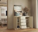 Komoda Malwa 2D4S 120 KASZMIR BEŻ - obrazek 4