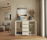 Komoda Malwa 2D4S 120 KASZMIR BEŻ - obrazek 7