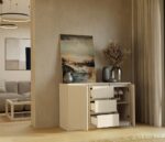 Komoda Malwa 2D3S KASZMIR BEŻ - obrazek 4