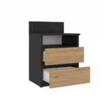 Szafka nocna Malwa M1 ANTRACYT ARTISAN - obrazek 3