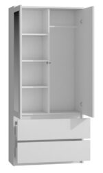 Szafa Malwa SS-90L BIAŁY - obrazek 3