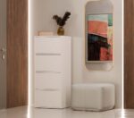 Komoda ALMA BIAŁA Szafka 4 Drzwi 4 Półki - obrazek 2