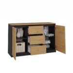 Komoda Malwa 2D3S/BA ANTRACYT DĄB ARTISAN - obrazek 4