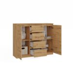 Komoda Malwa 2D4S 120 DĄB ARTISAN - obrazek 6