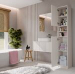 Szafka Łazienkowa Słupek 32 cm MARBELA 1.0 Regał Słupek 2 Drzwi KASZMIR BEŻ - obrazek 5