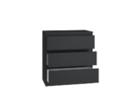 Komoda Malwa M3 CZARNY - obrazek 2
