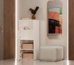 Komoda ALMA BIAŁA Szafka 4 Drzwi 4 Półki - obrazek 5