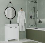 Szafka Łazienkowa NINA 2DUM BIAŁY 2 Drzwi Półki Regał Pod Umywalkę - obrazek 7