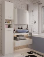 Szafka Łazienkowa Słupek 32 cm MARBELA 1.0 Regał Słupek 2 Drzwi KASZMIR BEŻ - obrazek 2