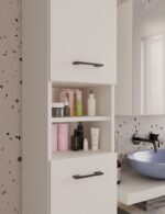 Szafka Łazienkowa Słupek 32 cm MARBELA 1.0 Regał Słupek 2 Drzwi KASZMIR BEŻ - obrazek 6