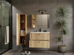 SZAFKA POD UMYWALKĘ TIGO 80 2S DĄB EVOKE RYFLOWANY FRONT + UMYWALKA - obrazek 3