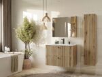 SZAFKA POD UMYWALKĘ TIGO 80 2S DĄB EVOKE RYFLOWANY FRONT + UMYWALKA - obrazek 5