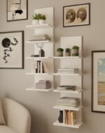 Regał Wiszący R5P 5 Półek Na Książki Do Biura Salonu Pokoju Dziecka BIAŁY - obrazek 5