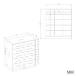 Szafka na obuwie ALEX ANTRACYT ARTISAN Do Przedpokoju - obrazek 6