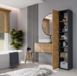 Słupek łazienkowy Sara S33 ANTRACYT DĄB ARTISAN - obrazek 3