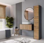 Słupek łazienkowy Sara S33 ANTRACYT DĄB ARTISAN - obrazek 6