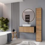 Słupek łazienkowy Sara S33 ANTRACYT DĄB ARTISAN - obrazek 2