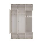 Garderoba HAGA III 2Sz1W KASZMIR BEŻ 2x Szafa + Wieszak - obrazek 6