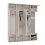 Garderoba HAGA IV 3Sz1W KASZMIR BEŻ 3x Szafa + Wieszak - obrazek 2