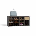 Szafka Na Obuwie Buty Otwarta TALLIN ANTRACYT DĄB ARTISAN Do Przedpokoju - obrazek 7