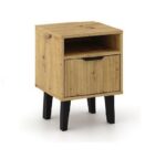 Szafka nocna Scandi 1S SLIM DĄB ARTISAN - obrazek 6