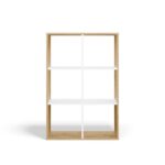 Regał Malax 2X3 DĄB ARTISAN BIAŁY - obrazek 6