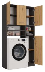 Zestaw łazienkowy MARPOL ANTRACYT DĄB ARTISAN - obrazek 5