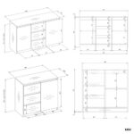 Komoda COSTA 1D3S/2D3S KASZMIR - obrazek 7