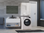 Szafka na pralkę Pola MINI/DD BIAŁY POŁYSK - obrazek 4