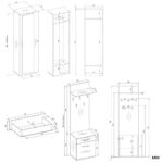 Garderoba DUO ANTRACYT ARTISAN - obrazek 6
