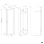 Szafa DUO ANTRACYT DĄB ARTISAN - obrazek 6