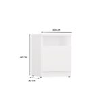 Szafka nocna GALAX 30 1D BIAŁY - obrazek 7