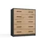 Szafka na obuwie ALEX ANTRACYT ARTISAN Do Przedpokoju - obrazek 7