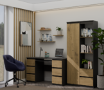 Biurko KUBA ANTRACYT DĄB ARTISAN - obrazek 3