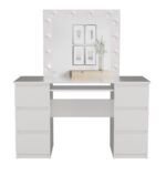 Zestaw Toaletka KUBA + LUSTRO MARINA Biały - obrazek 4