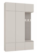 Garderoba HAGA III 2Sz1W KASZMIR BEŻ 2x Szafa + Wieszak