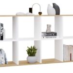 Regał Malax 2X4 DĄB ARTISAN BIEL